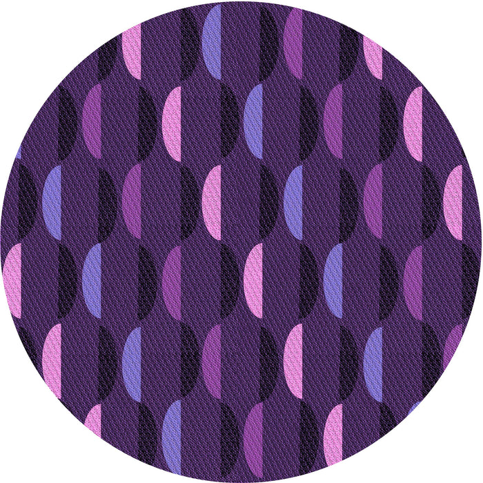 Square Patterned Dark Purple Rug, pat198pur