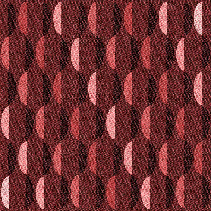 Round Machine Washable Transitional Red Rug, wshpat198rd