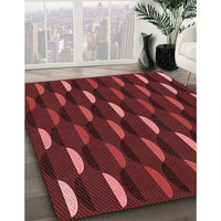 Patterned Red Rug, pat198rd