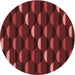 Square Machine Washable Transitional Red Rug in a Living Room, wshpat198rd