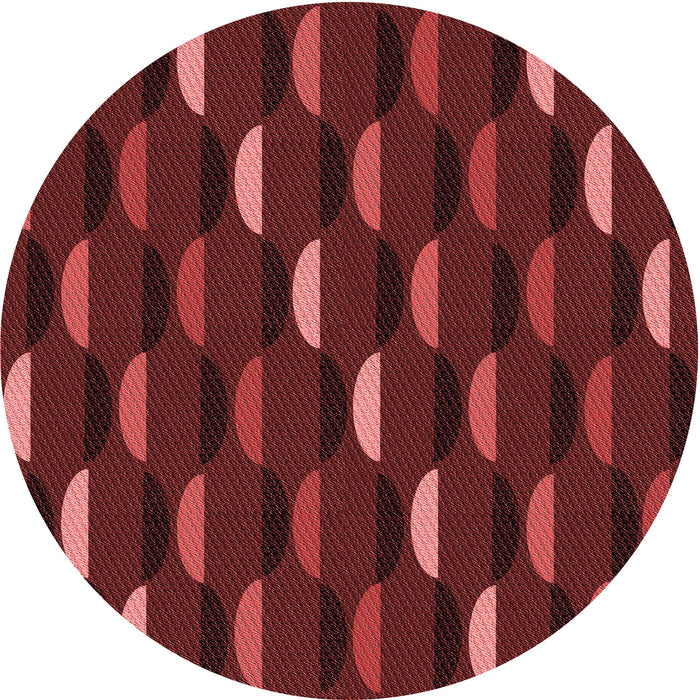 Square Patterned Red Rug, pat198rd