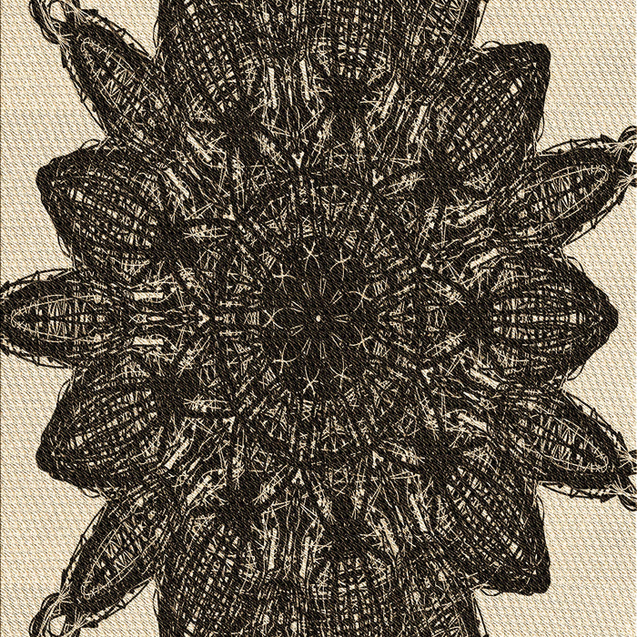 Machine Washable Transitional Midnight Gray Rug, wshpat1980brn