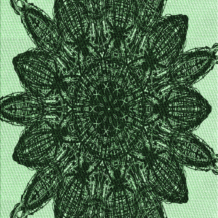 Patterned Pastel Green Rug, pat1980grn