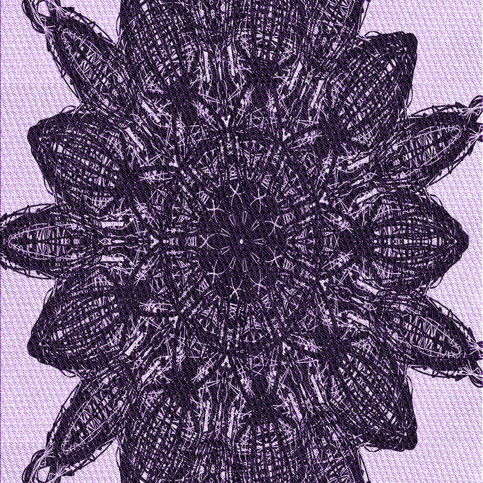 Patterned Dark Purple Rug, pat1980pur