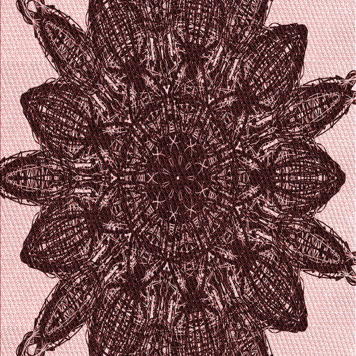 Machine Washable Transitional Pink Rug, wshpat1980rd