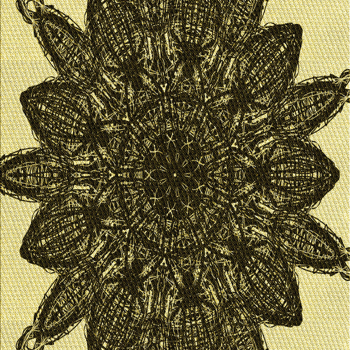 Patterned Midnight Gray Rug, pat1980yw