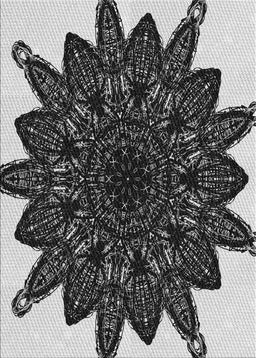 Patterned Mid Gray Novelty Rug, pat1980