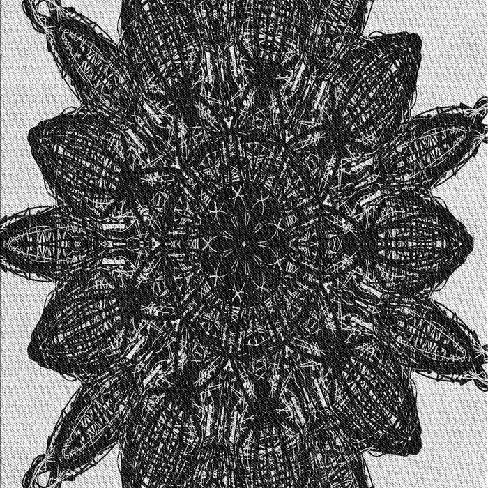 Machine Washable Transitional Midnight Gray Rug, wshpat1980