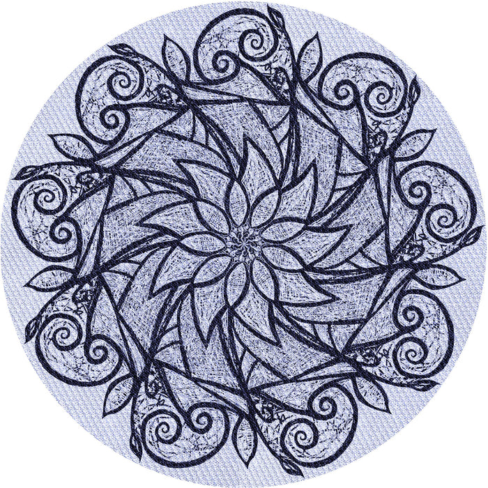 Square Machine Washable Transitional Blue Rug in a Living Room, wshpat1981blu