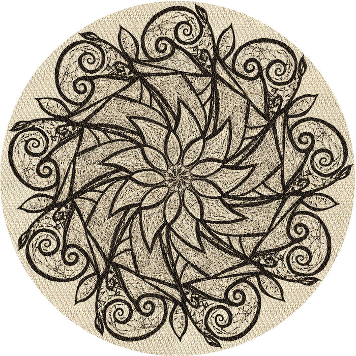 Square Machine Washable Transitional Coffee Brown Rug in a Living Room, wshpat1981brn