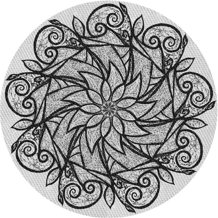 Square Machine Washable Transitional Grey Gray Rug in a Living Room, wshpat1981gry