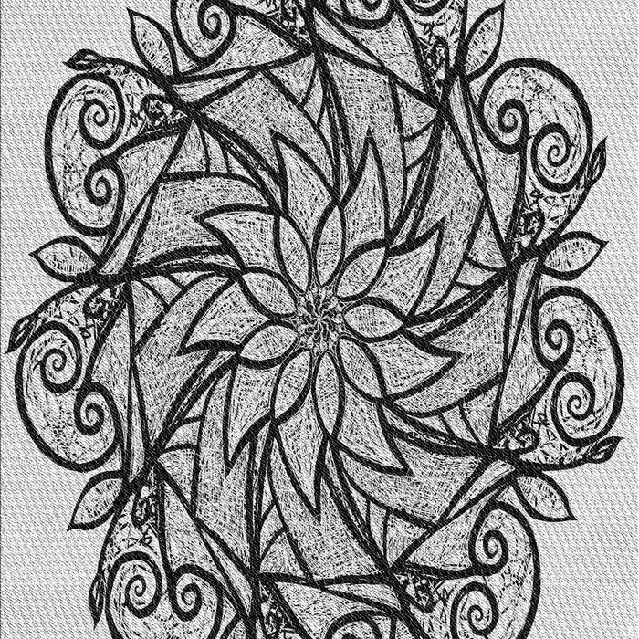 Machine Washable Transitional Grey Gray Rug, wshpat1981gry