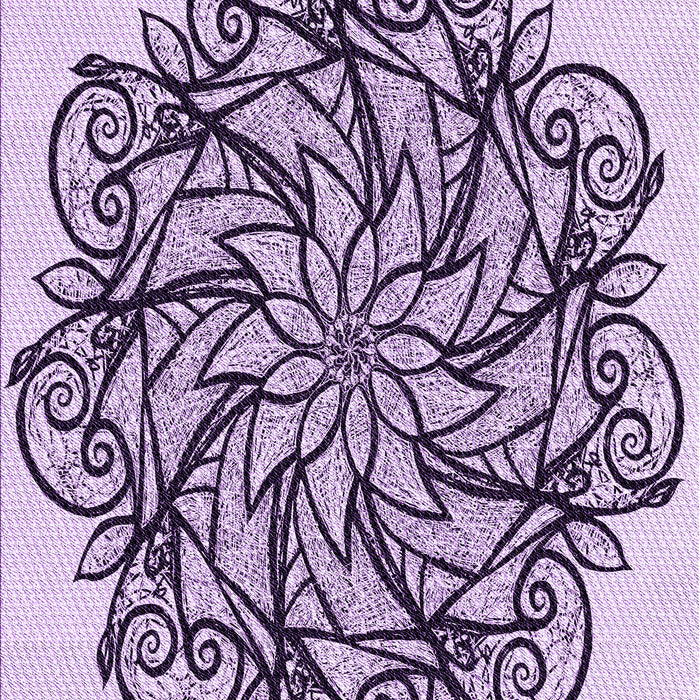 Patterned Purple Rug, pat1981pur