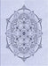 Patterned Lavender Blue Rug, pat1984blu