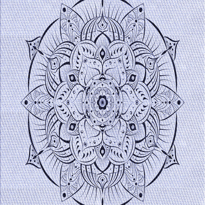 Patterned Lavender Blue Rug, pat1984blu