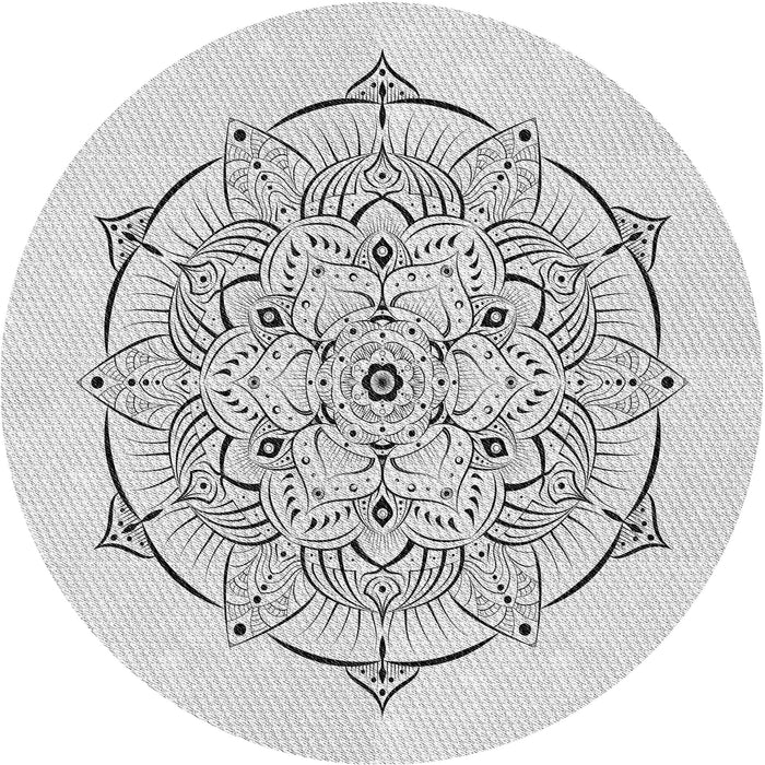 Square Machine Washable Transitional Platinum Gray Rug in a Living Room, wshpat1984gry