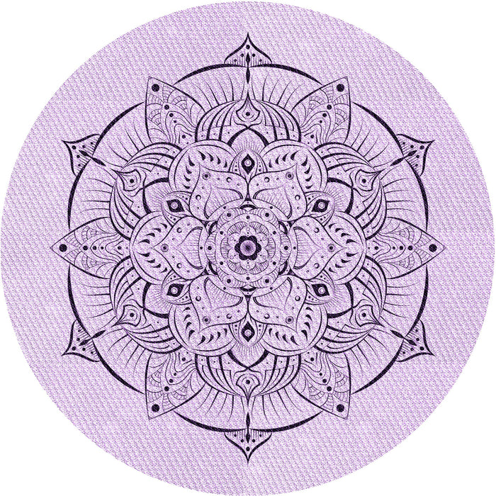 Square Patterned Lilac Purple Rug, pat1984pur