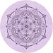 Square Patterned Lilac Purple Rug, pat1984pur