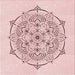 Round Patterned Pink Rug, pat1984rd