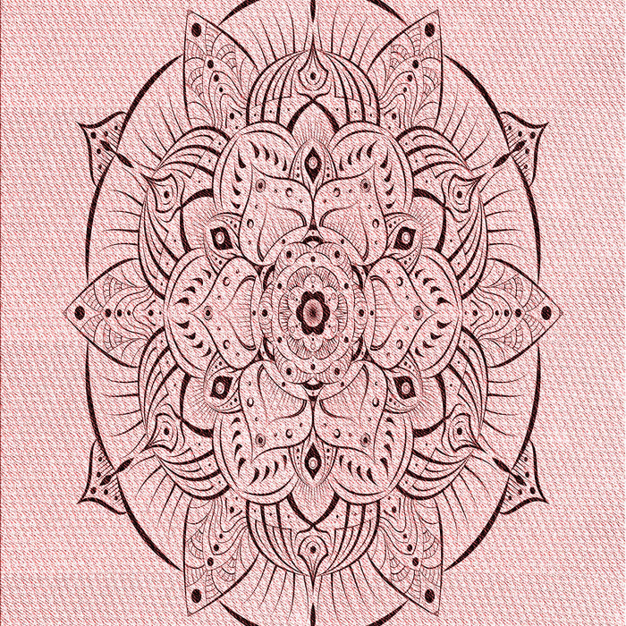 Patterned Pink Rug, pat1984rd