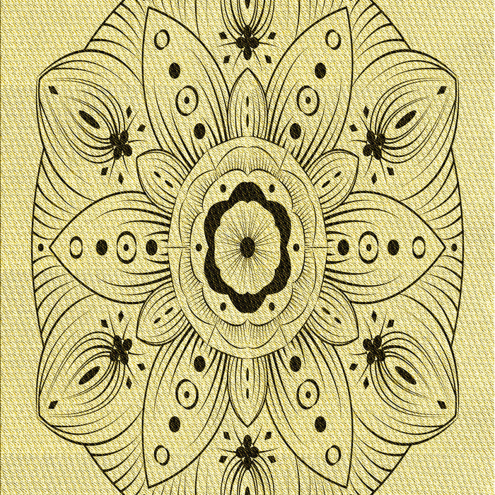 Machine Washable Transitional Caramel Brown Rug, wshpat1985yw