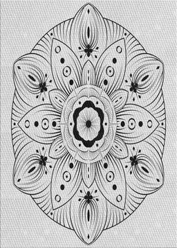 Patterned Gray Novelty Rug, pat1985