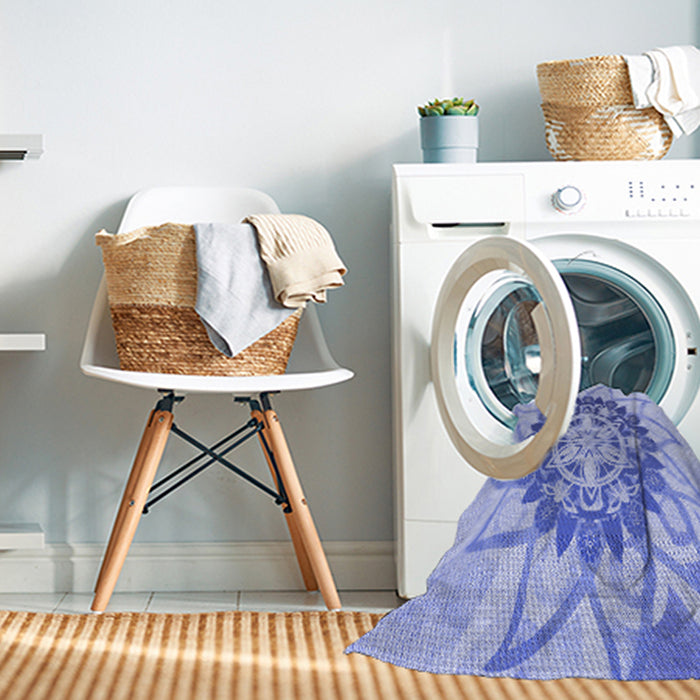 Machine Washable Transitional Light Slate Blue Rug in a Washing Machine, wshpat1986blu