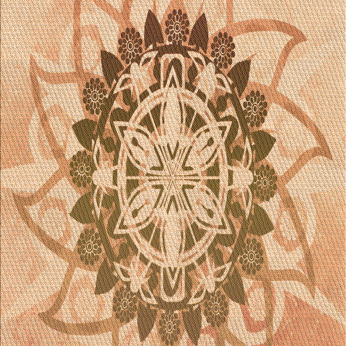 Patterned Orange Rug, pat1986org