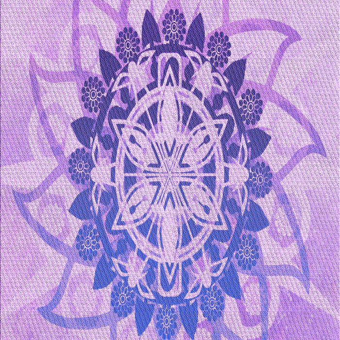 Machine Washable Transitional Blossom Pink Rug, wshpat1986pur