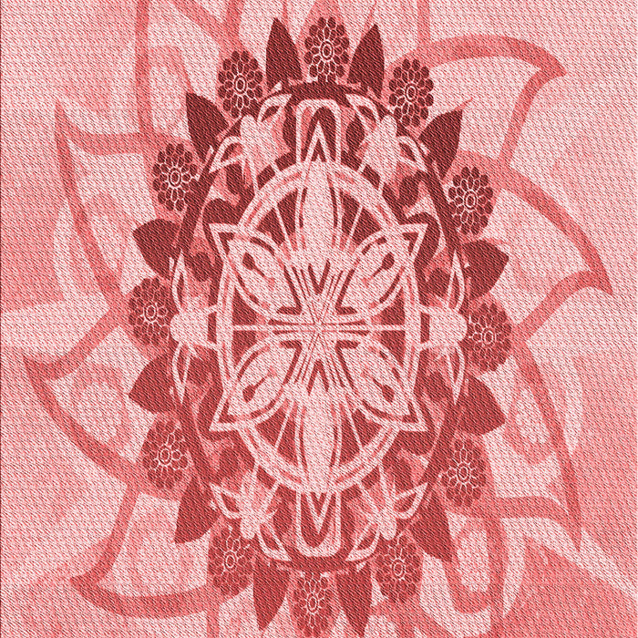 Patterned Orange Rug, pat1986rd