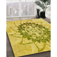 Patterned Yellow Rug, pat1986yw