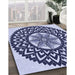 Machine Washable Transitional Blue Rug in a Family Room, wshpat1987blu