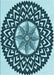 Machine Washable Transitional Medium Teal Green Rug, wshpat1987lblu