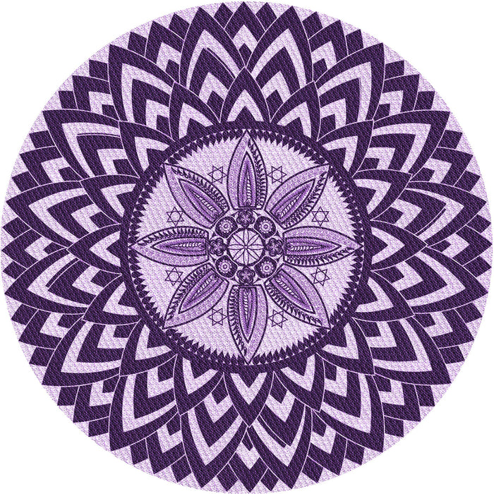 Square Patterned Blossom Pink Rug, pat1987pur