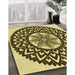 Patterned Bakers Brown Rug in Family Room, pat1987yw