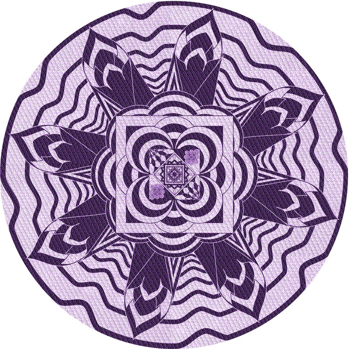 Square Machine Washable Transitional Blossom Pink Rug in a Living Room, wshpat1988pur