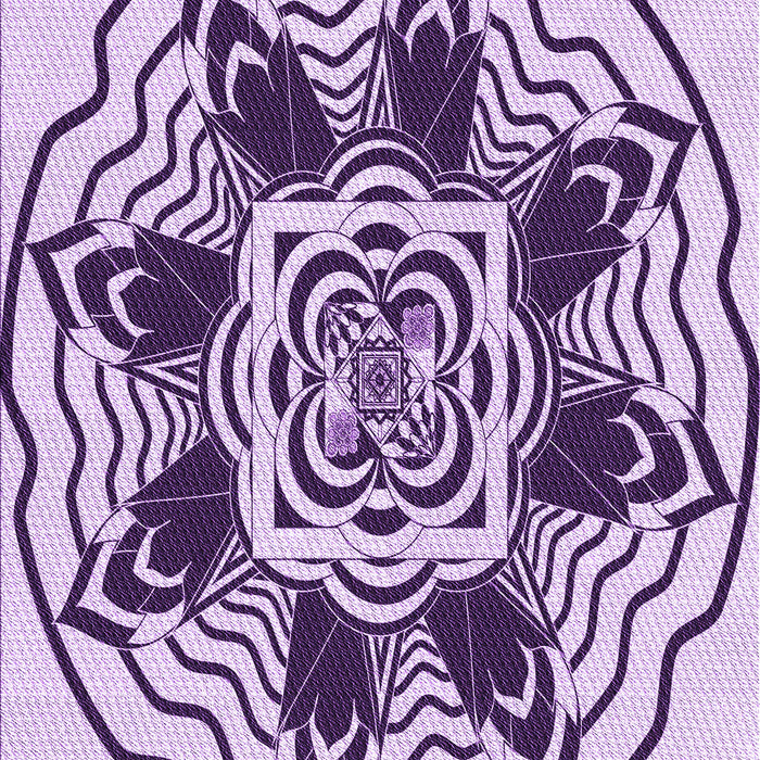Patterned Blossom Pink Rug, pat1988pur