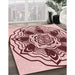 Machine Washable Transitional Pink Rug in a Family Room, wshpat1988rd