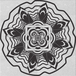 Sideview of Machine Washable Transitional Platinum Gray Rug, wshpat1988