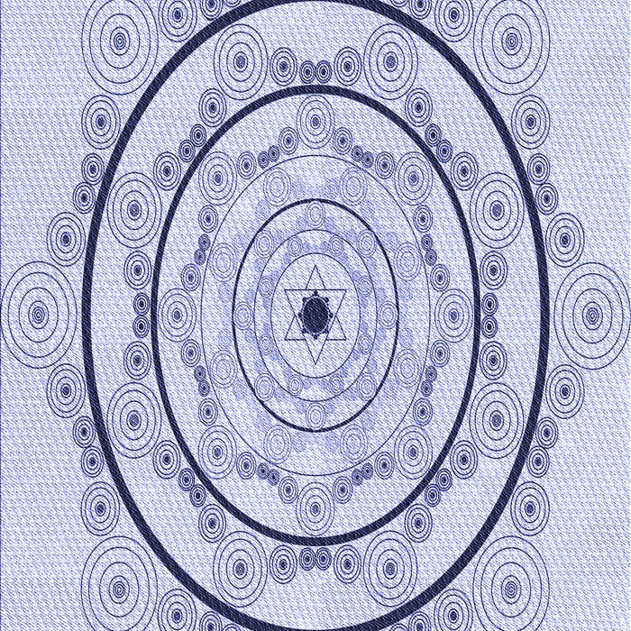 Machine Washable Transitional Lavender Blue Rug, wshpat1989blu