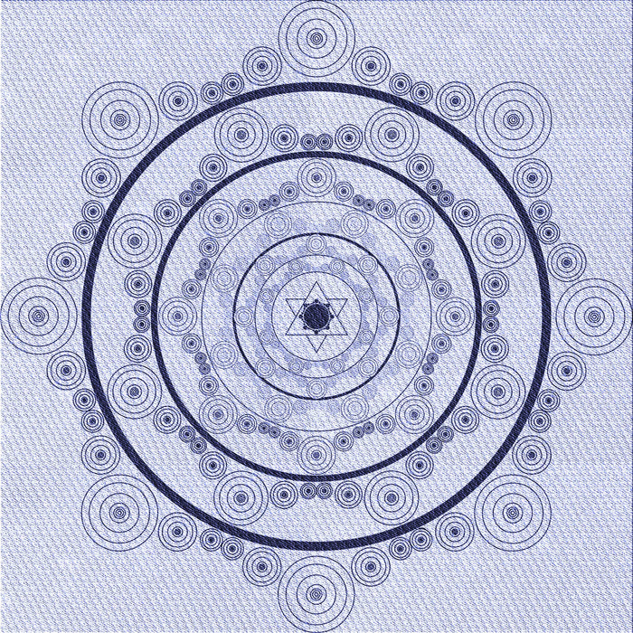 Round Machine Washable Transitional Lavender Blue Rug, wshpat1989blu