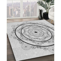 Patterned Platinum Gray Rug, pat1989gry