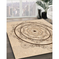 Patterned Bronze Brown Rug, pat1989org