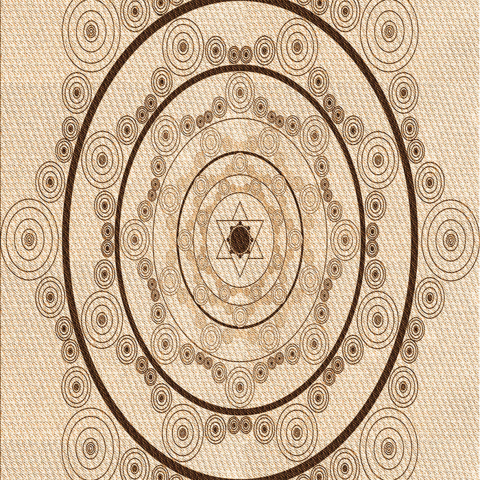 Patterned Bronze Brown Rug, pat1989org