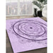 Machine Washable Transitional Lilac Purple Rug in a Family Room, wshpat1989pur