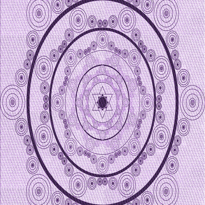 Patterned Lilac Purple Rug, pat1989pur