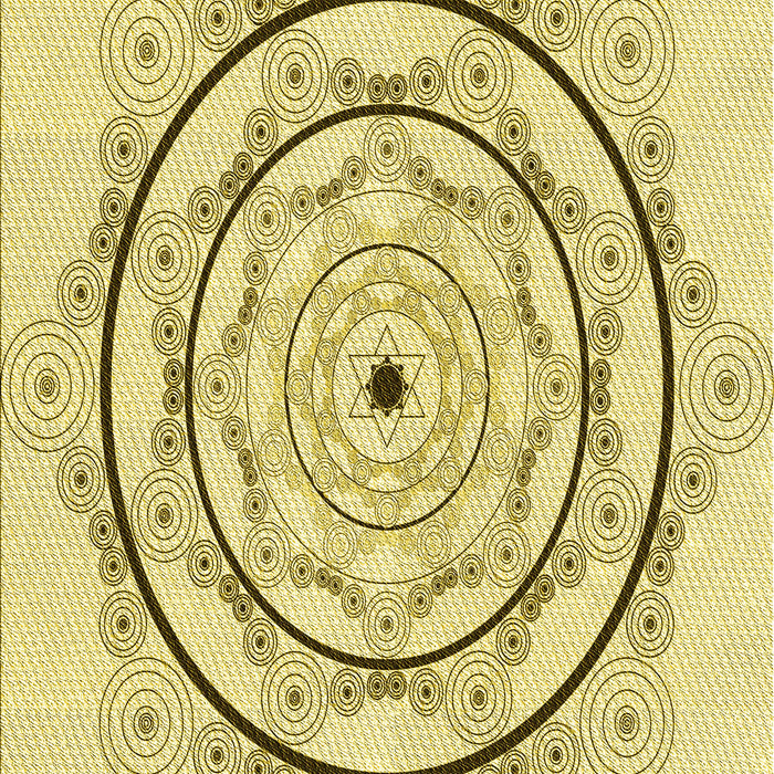 Patterned Sun Yellow Rug, pat1989yw