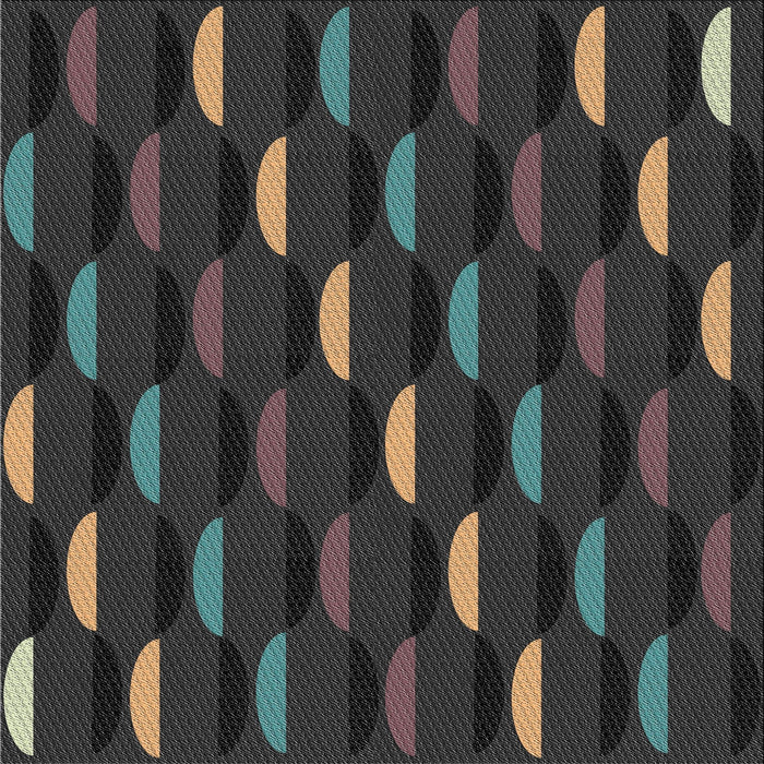 Sideview of Machine Washable Transitional Midnight Gray Rug, wshpat198