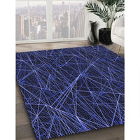 Patterned Blue Rug, pat199blu