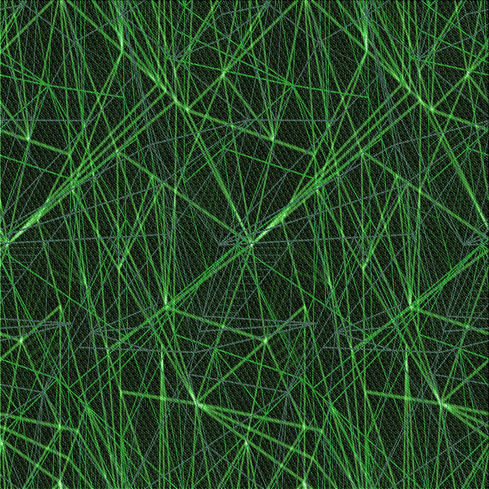 Round Patterned Black Rug, pat199grn